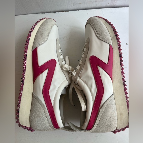 RAG AND BONE Retro Runner Sneakers- pink and white - size 39 - Picture 1 of 9